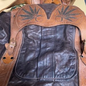 Custom Leather Backpack. Unisex
